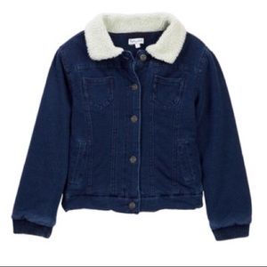 Splendid Extra Soft Denim & Shearling Jacket